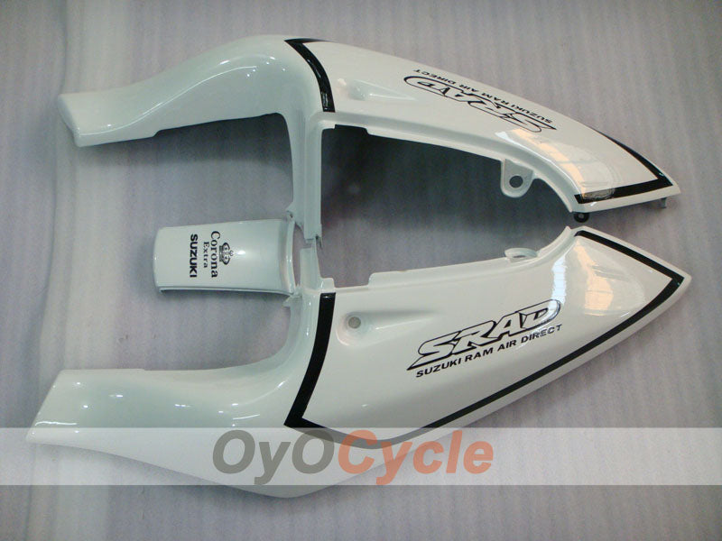 Fairing kit for 96-99 Suzuki GSXR750 - White, Black - Corona, MOTUL #OYO87905076