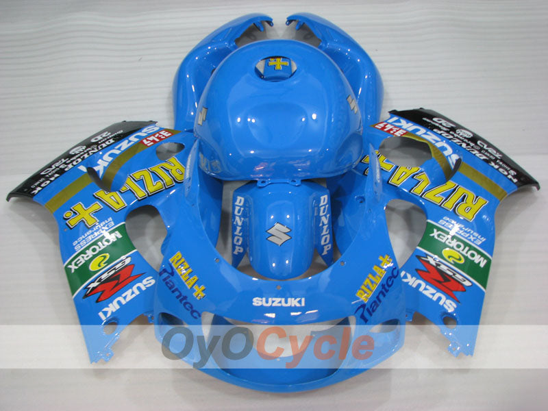 Fairing kit for 97-00 Suzuki GSXR600 - Blue, Black - MOTUL, Rizla+ #OYO87905063