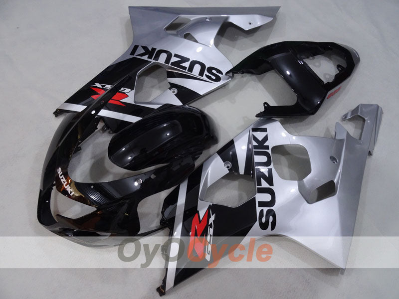 Injection Fairing kit for 04-05 GSXR600 - Black, Silver - Factory Style #OYO87905228 Secondary image
