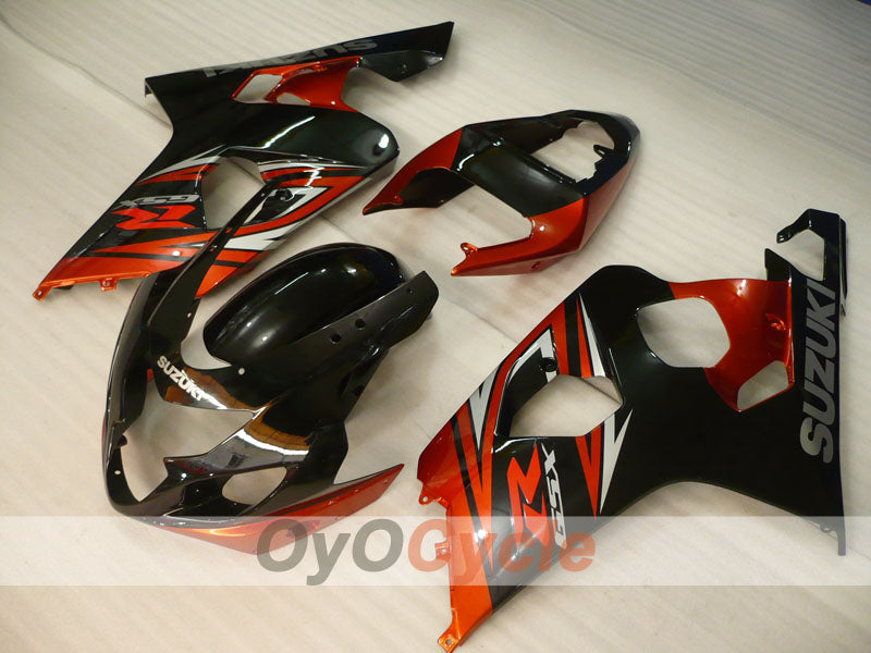 Injection Fairing kit for 04-05 GSX R750 - Red, Black - Factory Style #OYO87905271