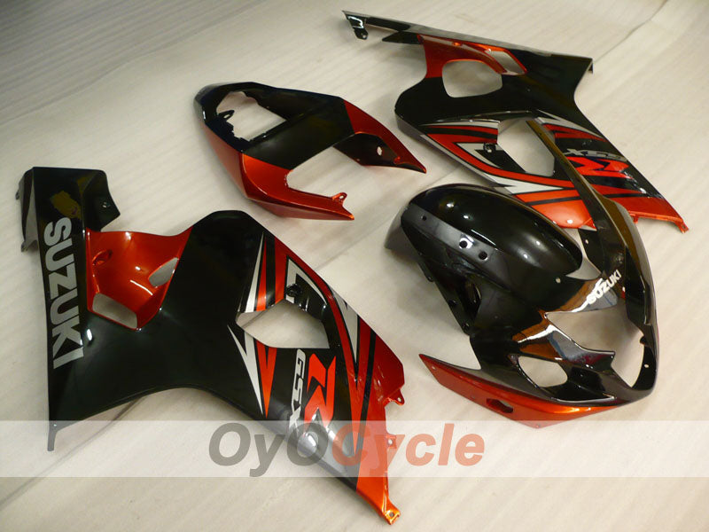 Injection Fairing kit for 04-05 GSX R750 - Red, Black - Factory Style #OYO87905271 Main image