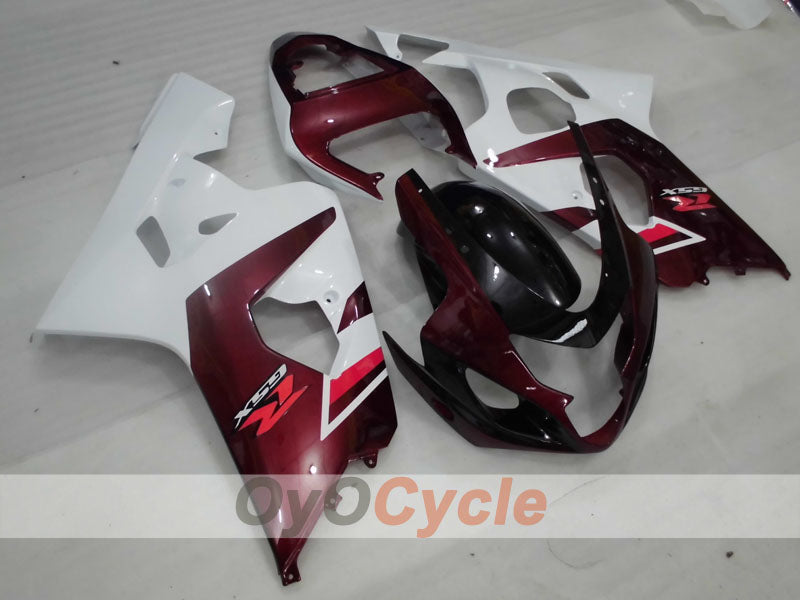 Injection Fairing kit for 04-05 GSXR600 - Red Wine Color, White - Factory Style #OYO87905238