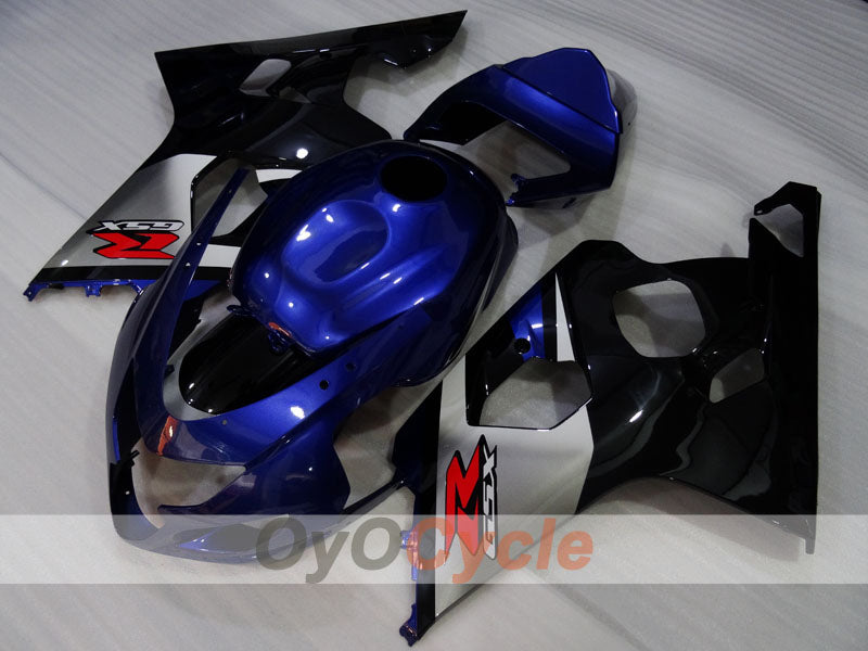 Injection Fairing kit for 04-05 GSX R750 - Blue, Black, Grey - Factory Style #OYO87905280 Main image