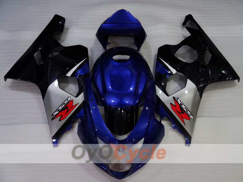 Injection Fairing kit for 04-05 GSX R750 - Blue, Black, Grey - Factory Style #OYO87905280