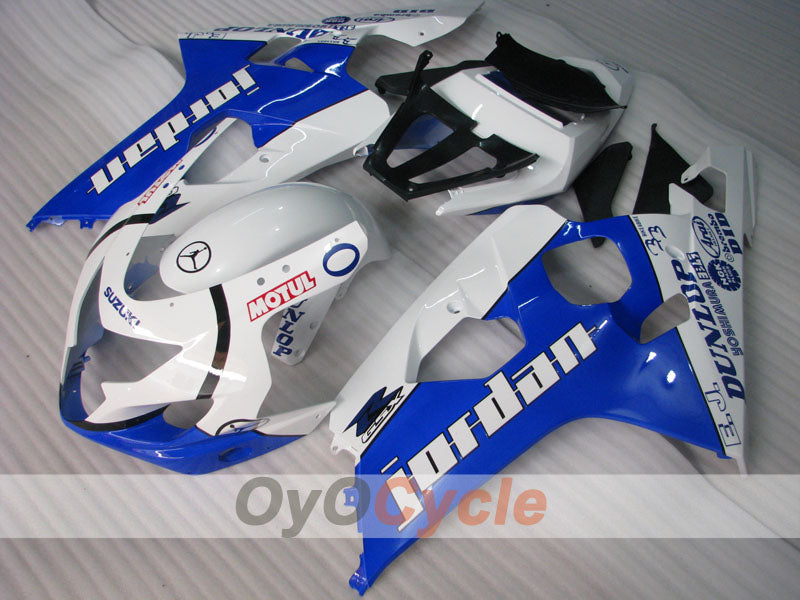 Injection Fairing kit for 04-05 GSX R750 - Blue, White - Jordan #OYO87905287 Secondary image