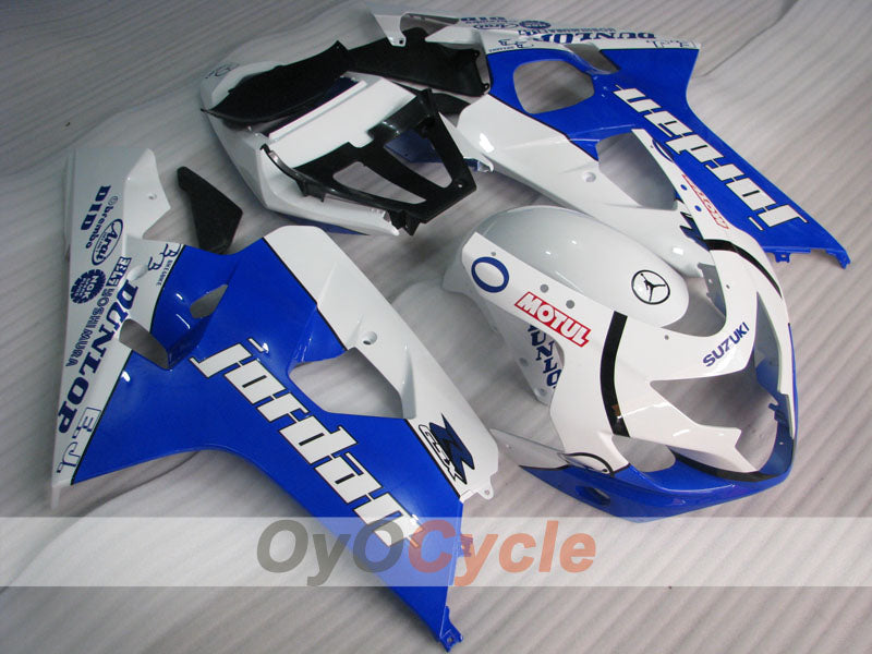 Injection Fairing kit for 04-05 GSX R750 - Blue, White - Jordan #OYO87905287 Main image