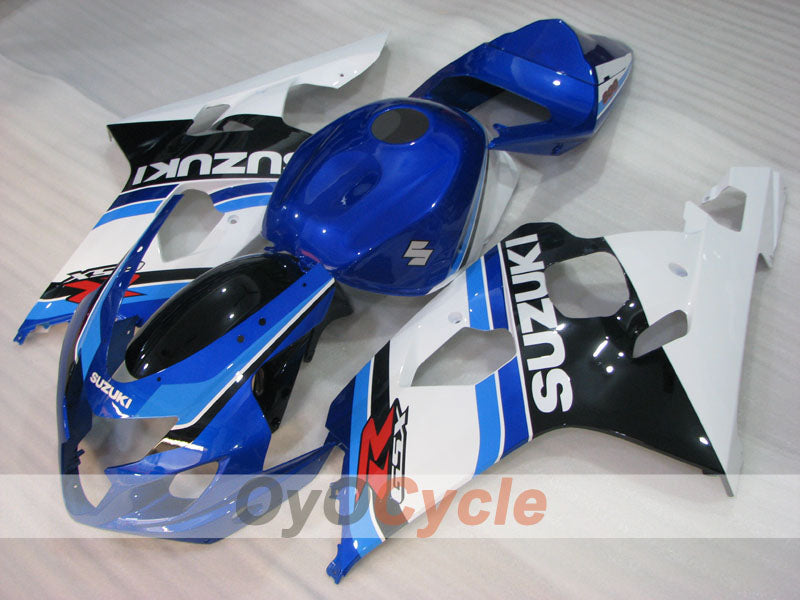 Injection Fairing kit for 04-05 GSXR600 - Blue, White - Factory Style #OYO87905249 Main image