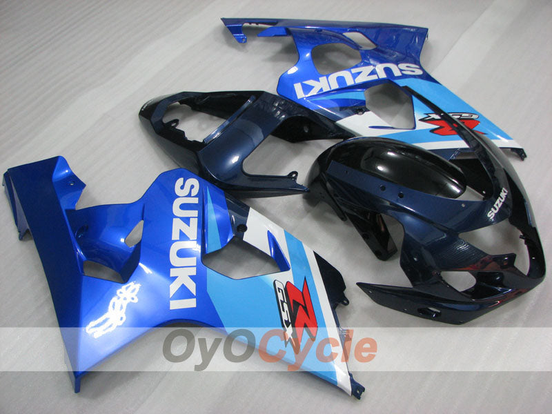 Injection Fairing kit for 04-05 GSXR600 - Blue, White - Factory Style #OYO87905252 Main image