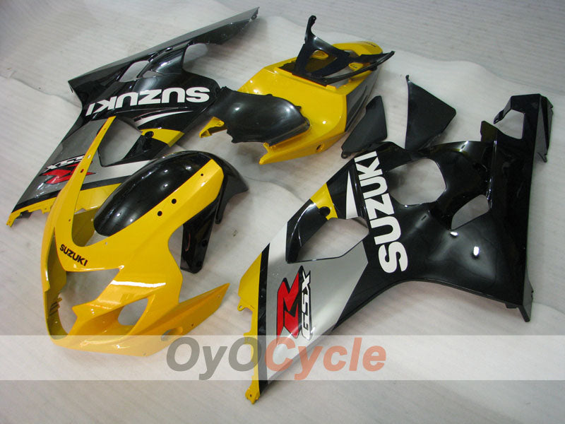 Injection Fairing kit for 04-05 GSXR600 - Yellow, Black - Factory Style #OYO87905253
