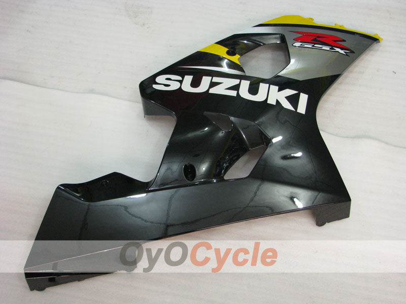 Injection Fairing kit for 04-05 GSXR600 - Yellow, Black - Factory Style #OYO87905253
