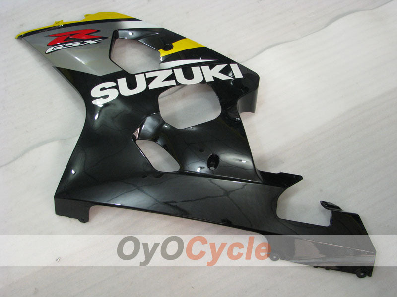 Injection Fairing kit for 04-05 GSXR600 - Yellow, Black - Factory Style #OYO87905253