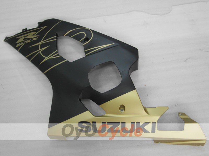 Injection Fairing kit for 04-05 GSX R750 - Black, Gold, Matte - Factory Style #OYO87905295