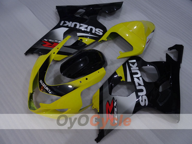Injection Fairing kit for 04-05 GSX R750 - Yellow, Black - Factory Style #OYO87905296 Main image