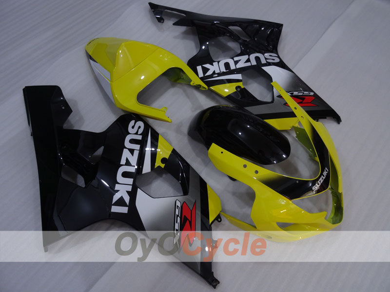 Injection Fairing kit for 04-05 GSXR600 - Yellow, Black - Factory Style #OYO87905256