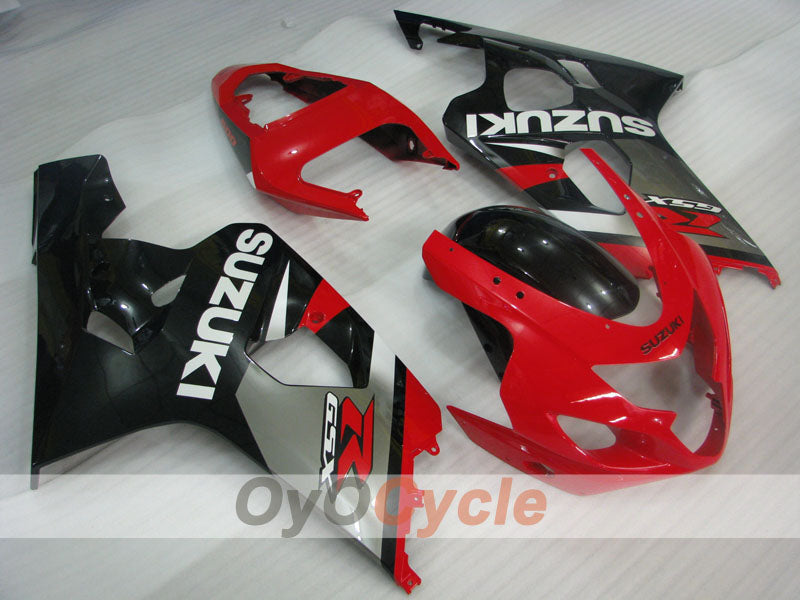 Injection Fairing kit for 04-05 GSXR600 - Red, Black - Factory Style #OYO87905260