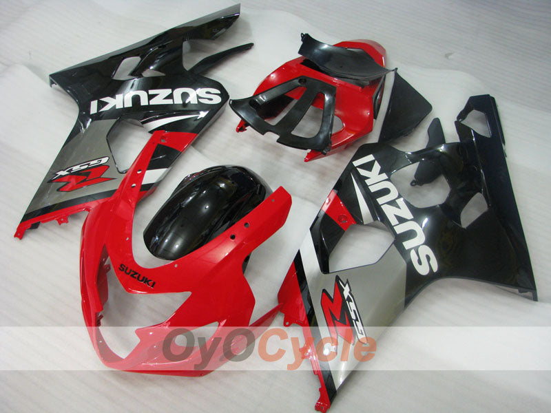 Injection Fairing kit for 04-05 GSXR600 - Red, Black - Factory Style #OYO87905260