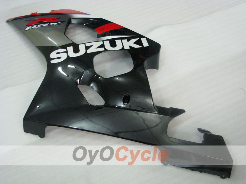 Injection Fairing kit for 04-05 GSXR600 - Red, Black - Factory Style #OYO87905260