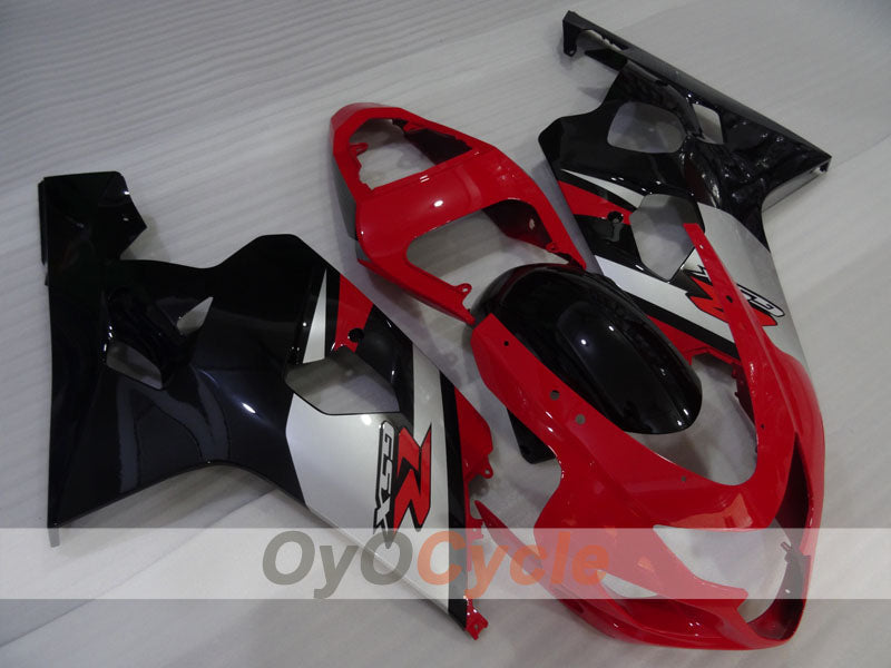 Injection Fairing kit for 04-05 GSX R750 - Red, Black - Factory Style #OYO87905301