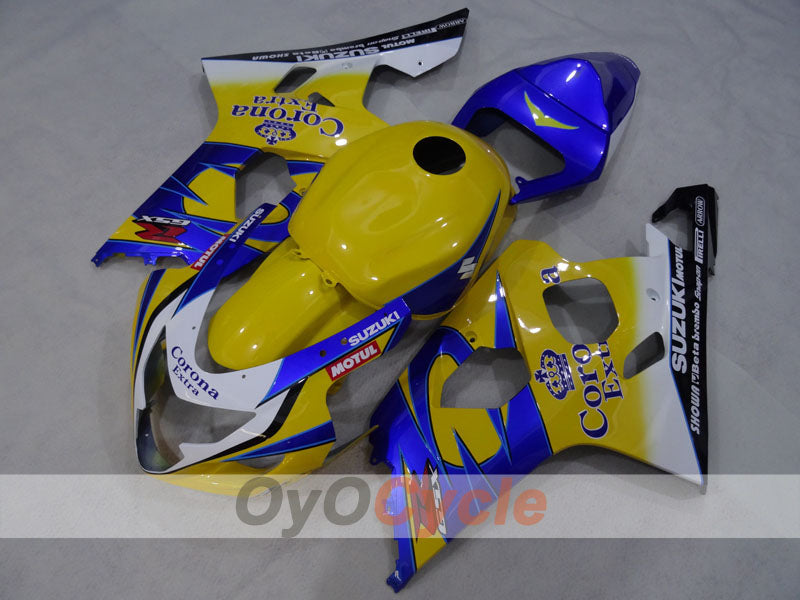 Injection Fairing kit for 04-05 GSXR600 - Yellow, Blue - Corona, MOTUL #OYO87905263