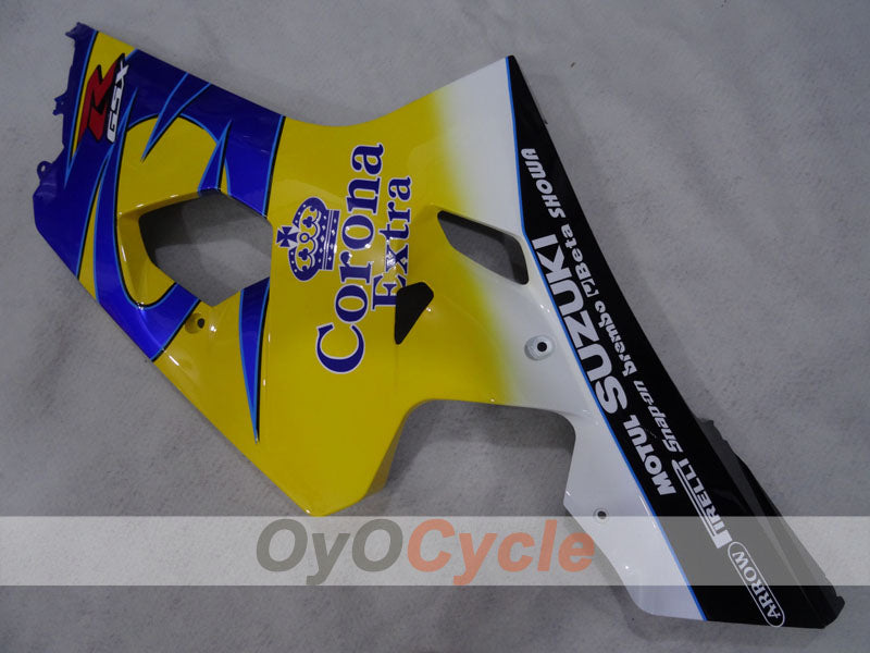 Injection Fairing kit for 04-05 GSXR600 - Yellow, Blue - Corona, MOTUL #OYO87905263