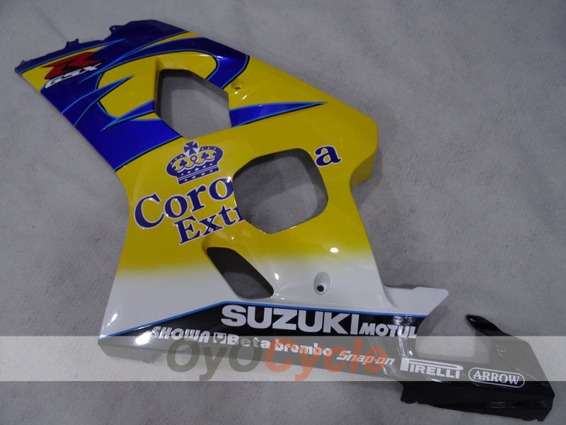 Injection Fairing kit for 04-05 GSXR600 - Yellow, Blue - Corona, MOTUL #OYO87905263