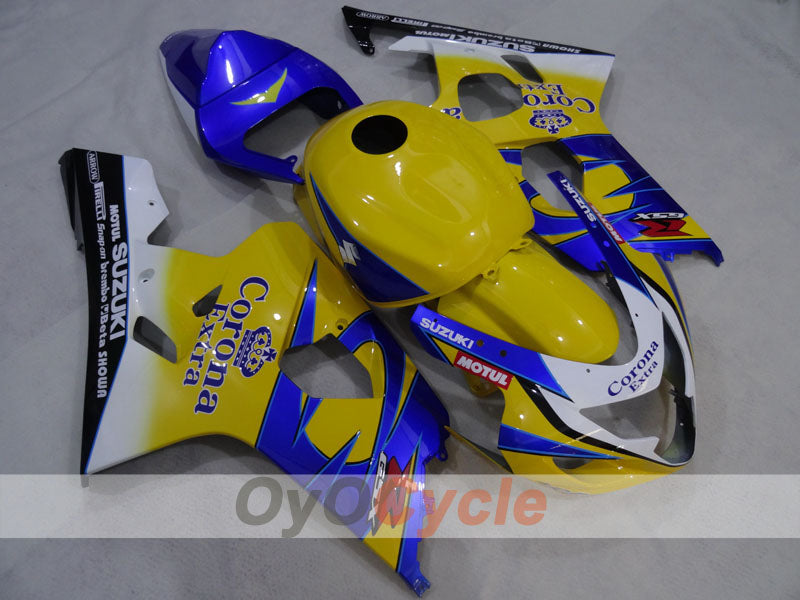 Injection Fairing kit for 04-05 GSXR600 - Yellow, Blue - Corona, MOTUL #OYO87905263