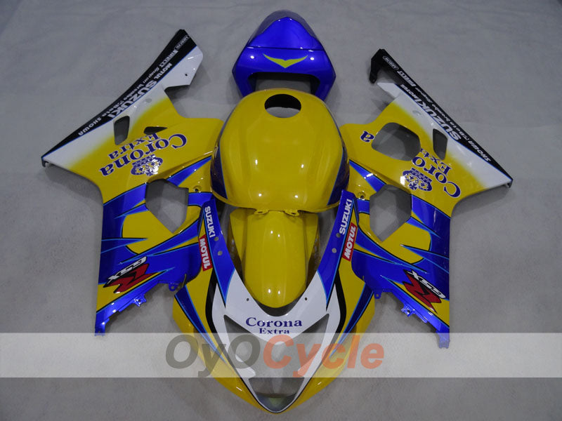 Injection Fairing kit for 04-05 GSXR600 - Yellow, Blue - Corona, MOTUL #OYO87905263 Secondary image