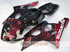 Injection Fairing kit for 04-05 GSXR600 - Red, Black - Flame #OYO87905264