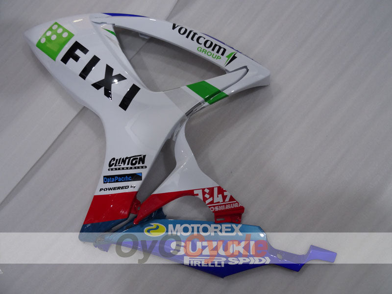 Injection Fairing kit for 06-07 GSX R600 - Blue, White - MOTOREX #OYO87905304