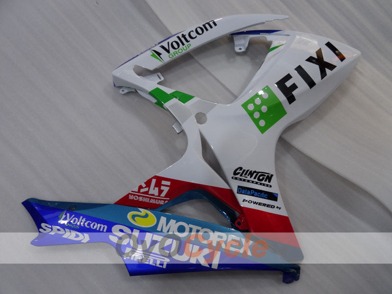 Injection Fairing kit for 06-07 GSX R600 - Blue, White - MOTOREX #OYO87905304