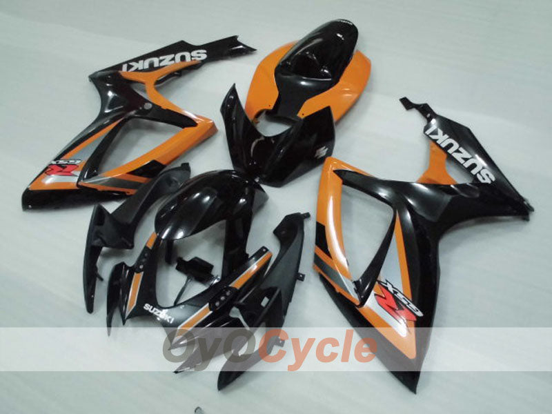 Injection Fairing kit for 06-07 GSX R600 - Orange, Black - Factory Style #OYO87905307 Main image