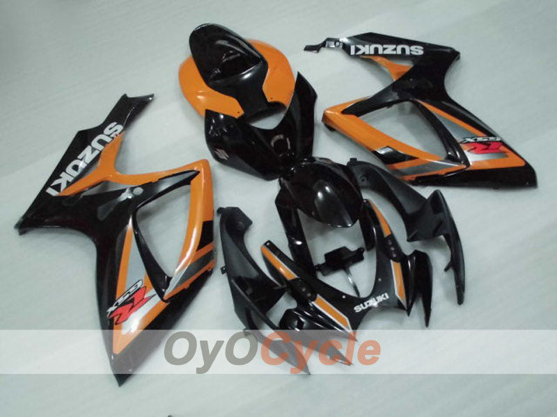 Injection Fairing kit for 06-07 GSX R750 - Orange, Black - Factory Style #OYO87905344 Main image