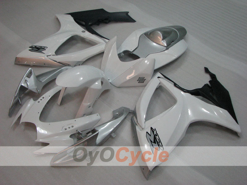 Injection Fairing kit for 06-07 GSX R750 - White, Silver - Factory Style #OYO87905345 Secondary image