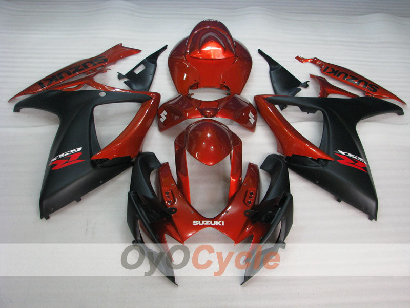 Injection Fairing kit for 06-07 GSX R750 - Red, Black - Factory Style #OYO87905347 Secondary image