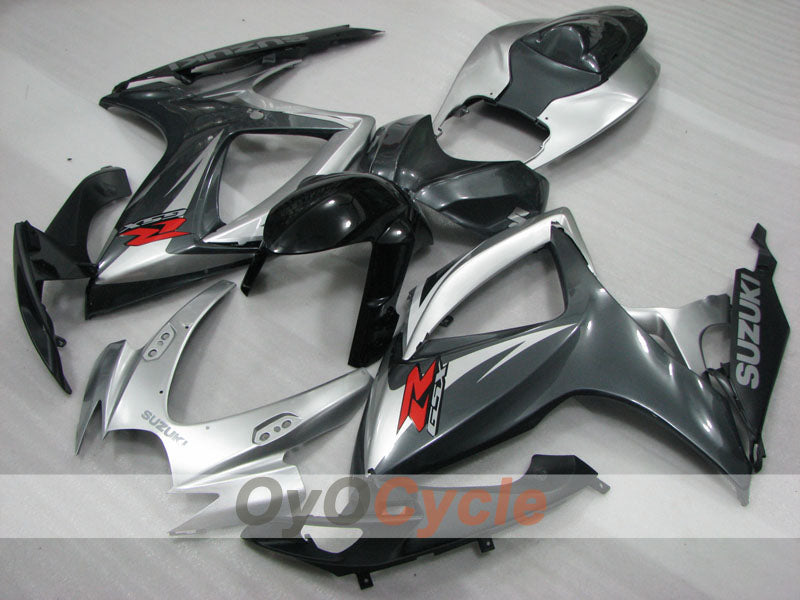 Injection Fairing kit for 06-07 GSX R750 - Black, Grey - Factory Style #OYO87905349 Main image