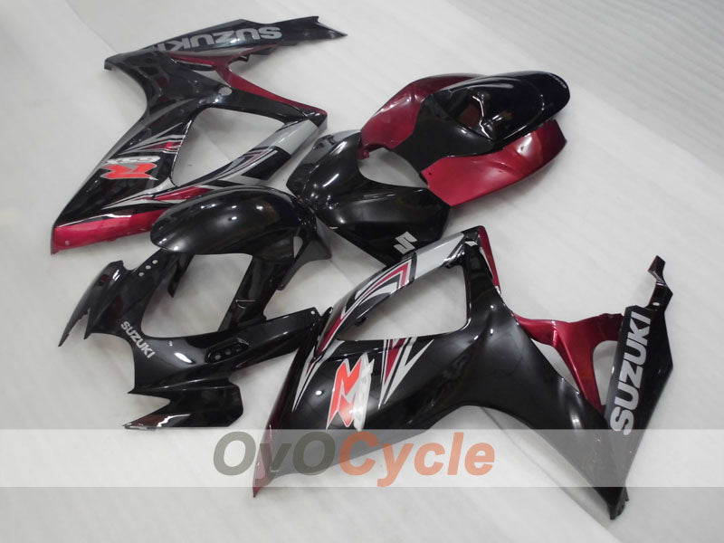 Injection Fairing kit for 06-07 GSX R600 - Black, Fuchsia - Factory Style #OYO87905314