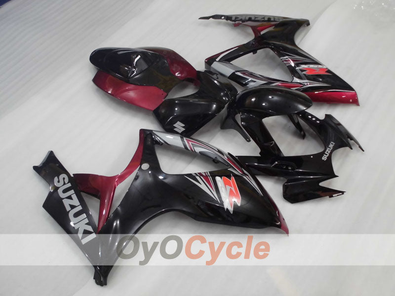 Injection Fairing kit for 06-07 GSX R750 - Black, Fuchsia - Factory Style #OYO87905351 Secondary image