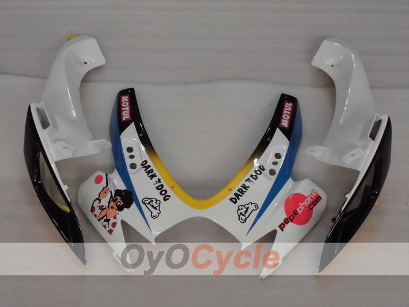 Injection Fairing kit for 06-07 GSX R600 - Blue, White - MOTUL #OYO87905315