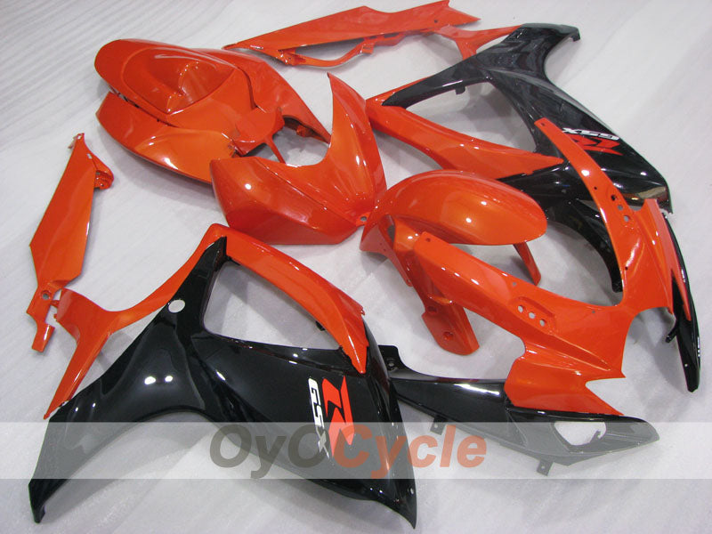 Injection Fairing kit for 06-07 GSX R600 - Orange, Black - Factory Style #OYO87905316
