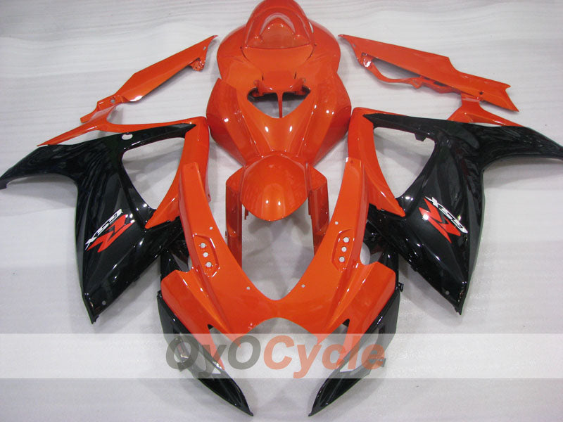 Injection Fairing kit for 06-07 GSX R600 - Orange, Black - Factory Style #OYO87905316