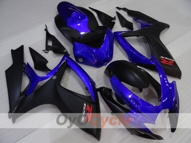 Injection Fairing kit for 06-07 GSX R750 - Blue, Black, Matte - Factory Style #OYO87905374 Main image