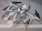 Injection Fairing kit for 06-07 GSX R600 - White, Silver - Factory Style #OYO87905321