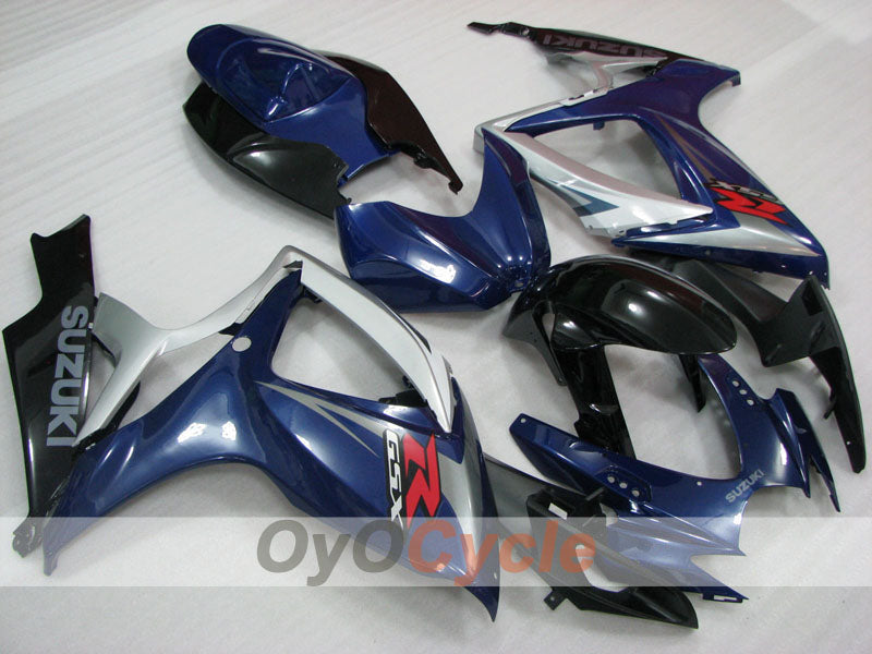 Injection Fairing kit for 06-07 GSX R750 - Blue, Black - Factory Style #OYO87905358 Main image