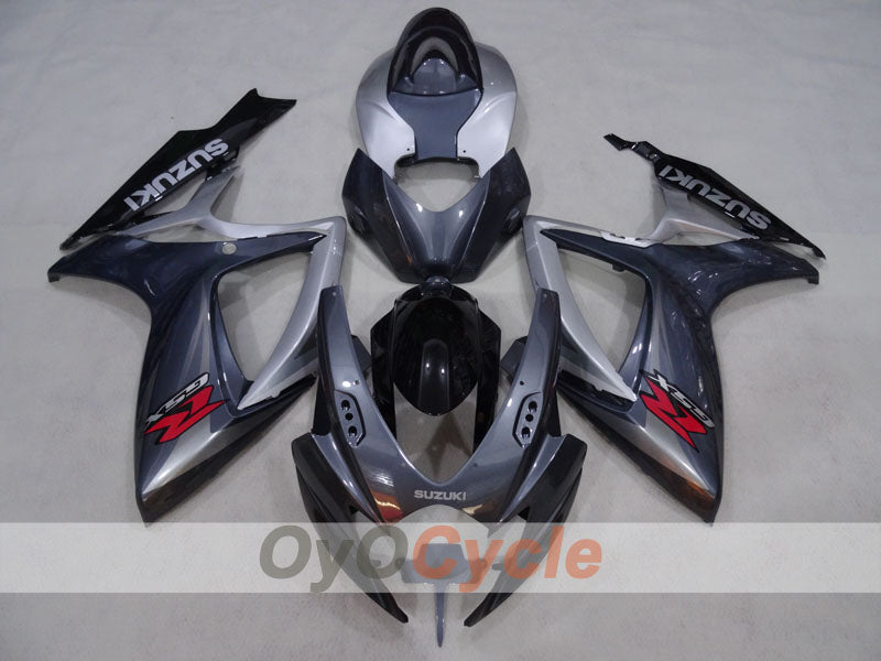 Injection Fairing kit for 06-07 GSX R600 - Black, Grey - Factory Style #OYO87905328 Secondary image