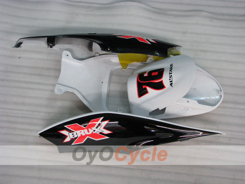 Injection Fairing kit for 06-07 GSX R750 - White, Black - Dark Dog #OYO87905368