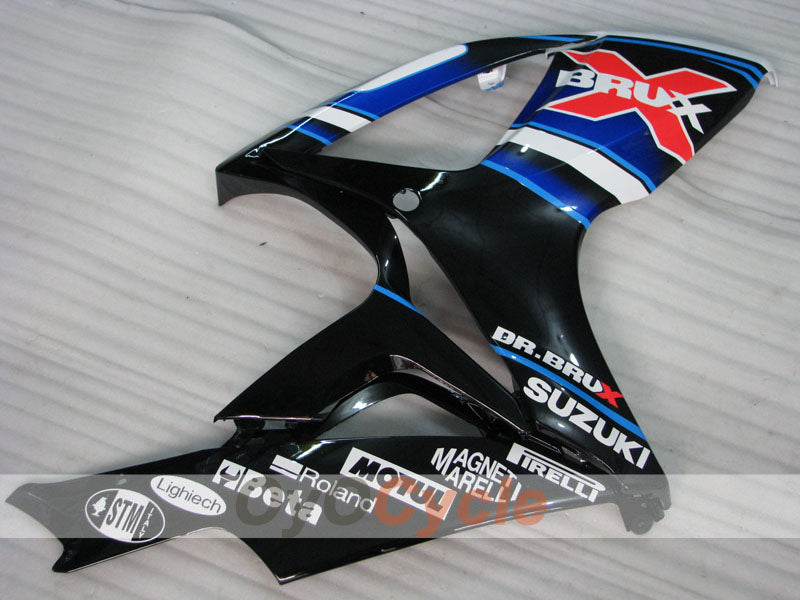 Injection Fairing kit for 06-07 GSX R750 - White, Black - Dark Dog #OYO87905368