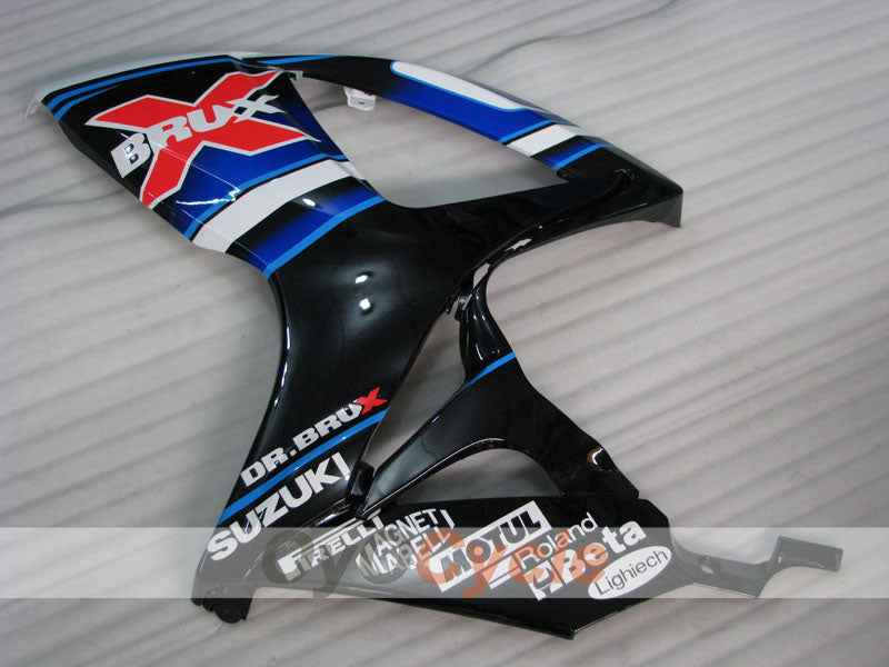 Injection Fairing kit for 06-07 GSX R750 - White, Black - Dark Dog #OYO87905368