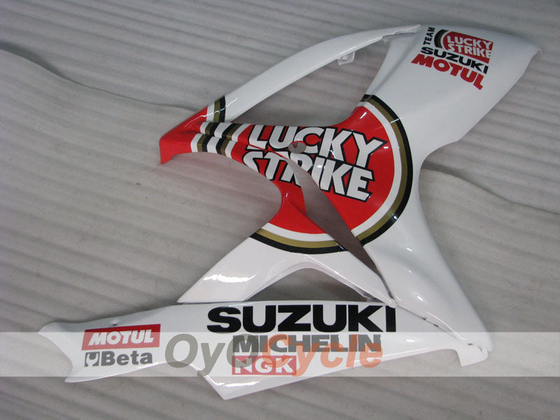 Injection Fairing kit for 06-07 GSX R600 - Red, White - Lucky Strike, MICHELIN, MOTUL #OYO87905333