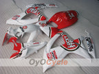 Injection Fairing kit for 06-07 GSX R750 - Red, White - Lucky Strike #OYO87905375