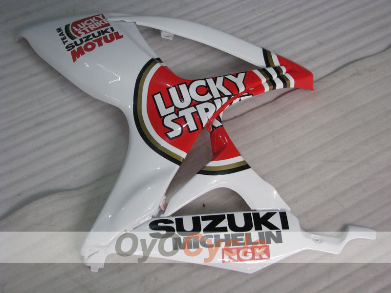 Injection Fairing kit for 06-07 GSX R750 - Red, White - Lucky Strike #OYO87905375
